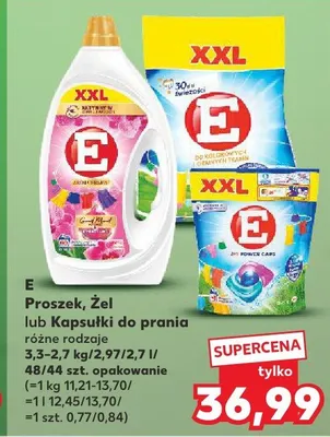 Proszek do prania E XXL promocja w Kaufland