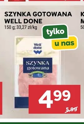 Szynka gotowana Well Done promocja w Stokrotka