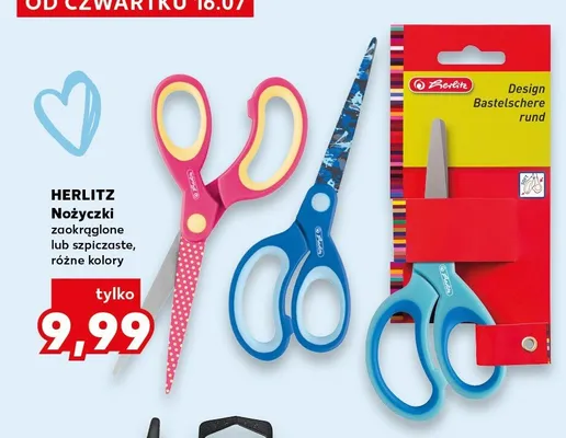 Nożyczki szpiczaste Herlitz promocja w Kaufland