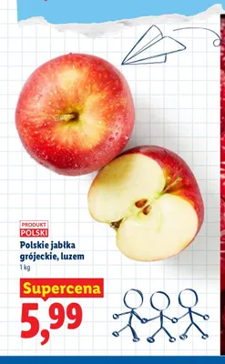 Jabłka grójeckie polskie promocja w Lidl