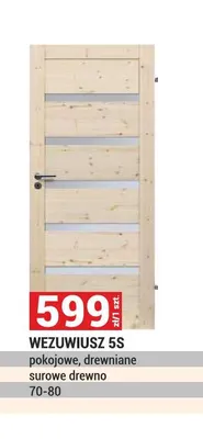 Drzwi pokojowe drewniane Wezuwiusz 5S promocja w Merkury Market
