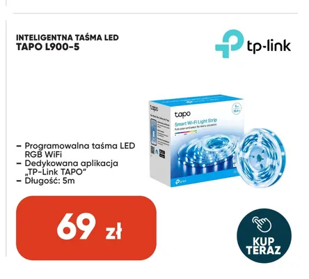 Inteligentna taśma LED TP-Link Tapo L900-5 promocja w Max Elektro
