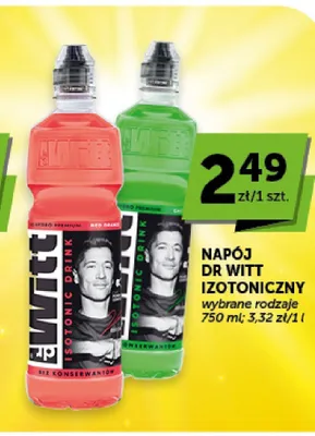 Napój izotoniczny Dr Witt czerwony promocja w Groszek