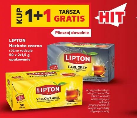 Herbata czarna Lipton Earl Grey promocja w Kaufland