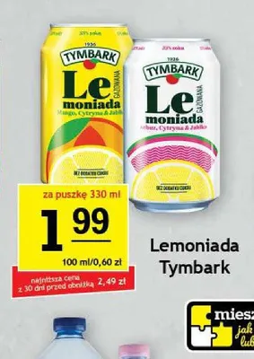 Lemoniada Tymbark Arbuz Cytryna & Jabłko promocja w Gram Market