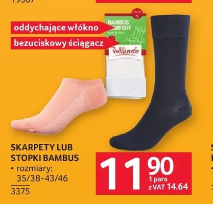 Skarpety bambusowe promocja w Selgros