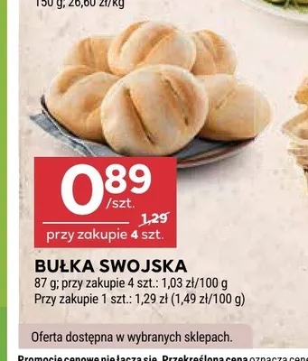Bułka swojska promocja w Stokrotka
