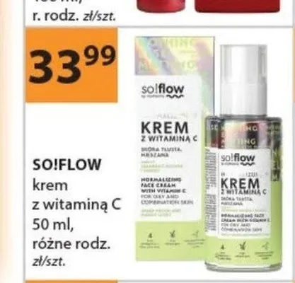 Krem do twarzy z witaminą C So!Flow promocja w Drogerie Laboo