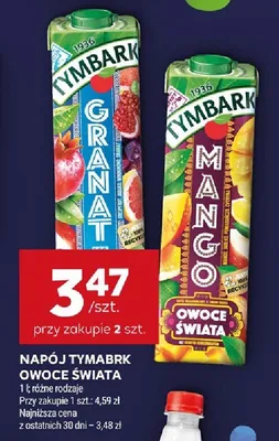Napój Tymbark owoce świata mango promocja w Stokrotka