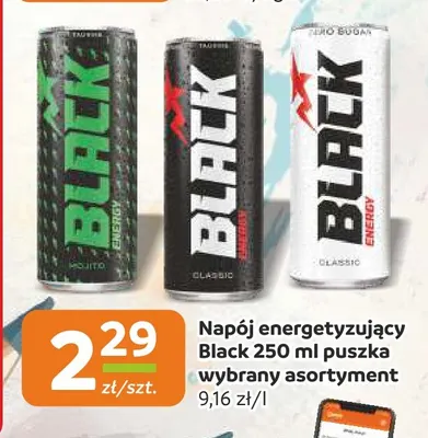 Napój energetyzujący Black Mojito promocja w Gama