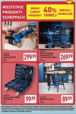Zestaw narzędzi w walizce 50 elementów Scheppach promocja w Aldi