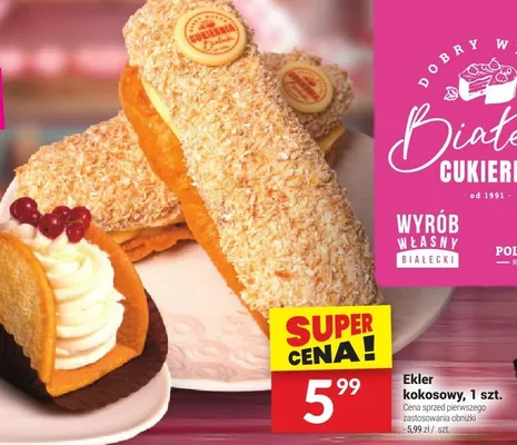 Ekler kokosowy promocja w Twój Market