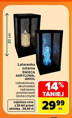 Latarenka solarna anioł promocja w Carrefour