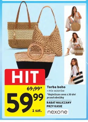 Torba boho Nexone promocja w Intermarche