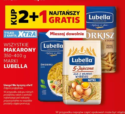 Makarony marki Lubella promocja w Kaufland