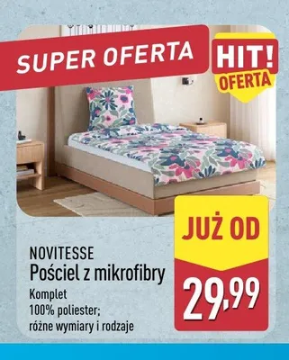 Pościel z mikrofibry Novitesse promocja w Aldi