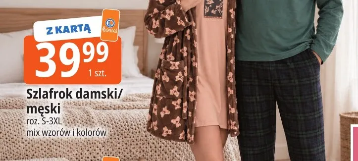 Szlafrok męski promocja w Leclerc