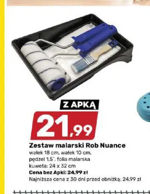 Zestaw malarski Rob Nuance promocja w Bricomarche