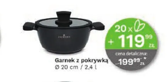 Garnek z pokrywką 20 cm 2,4 l Zwieger promocja w Stokrotka