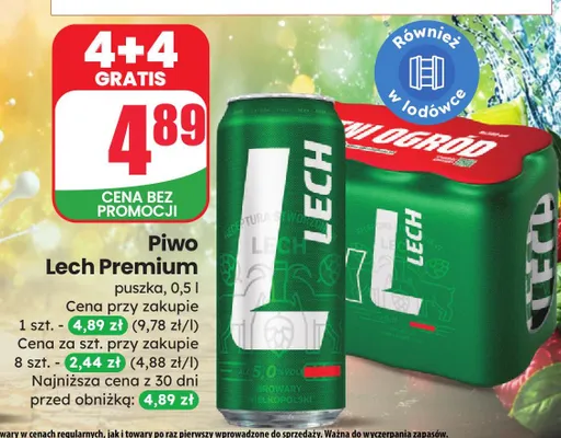 Piwo Lech Premium promocja w Dino