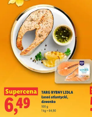 Targ rybny łosoś atlantycki dzwonko promocja w Lidl