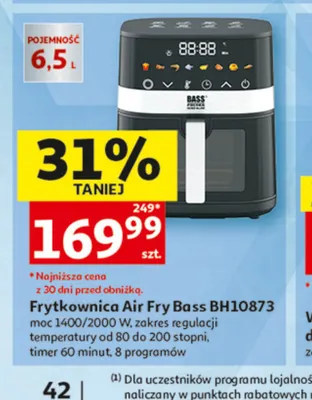 Frytkownica Air Fry Bass BH10873 6,5 l promocja w Auchan