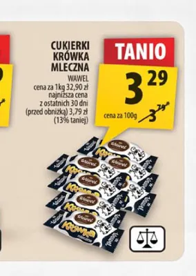 Cukierki krówka mleczna Wawel promocja w Arhelan
