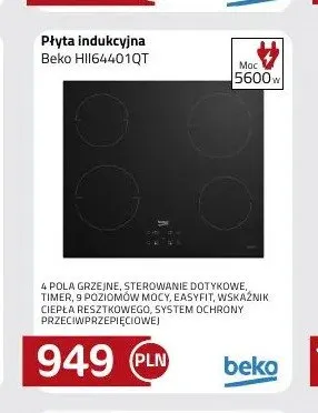 Płyta indukcyjna Beko HII64401QT promocja w kakto.pl