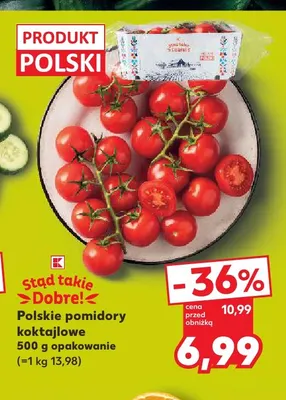 Pomidory koktajlowe polskie Stąd Takie Dobre! promocja w Kaufland