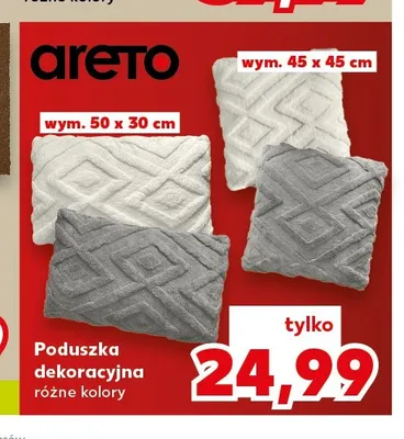 Poduszka dekoracyjna Areto 50x30 cm promocja w Kaufland