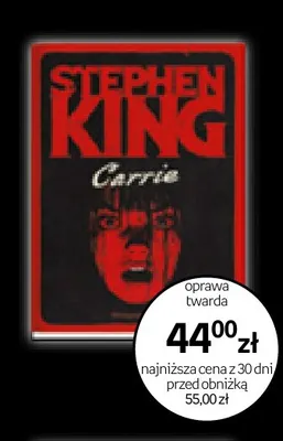 Książka Carrie Stephen King promocja w Empik