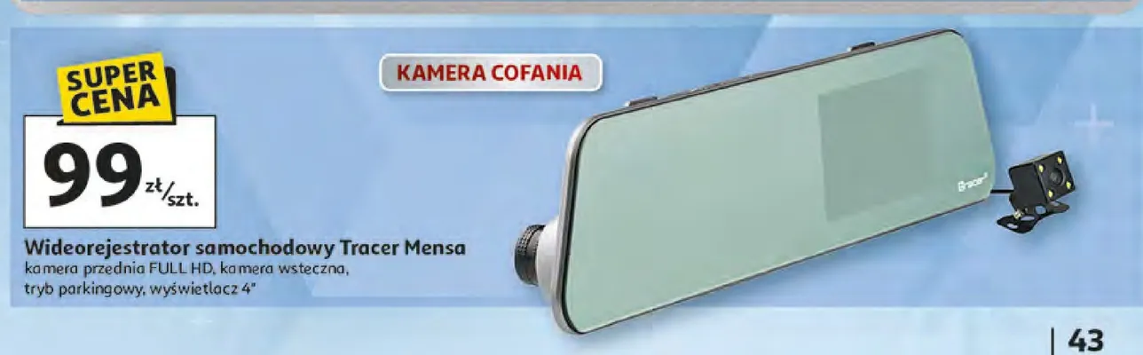 Wideorejestrator samochodowy Tracer Mensa promocja w Auchan