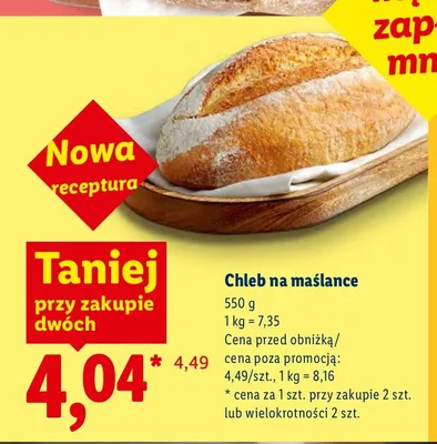 Chleb na maślance promocja w Lidl