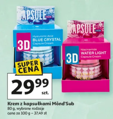 Krem z kapsułkami Mond'Sub promocja w Auchan