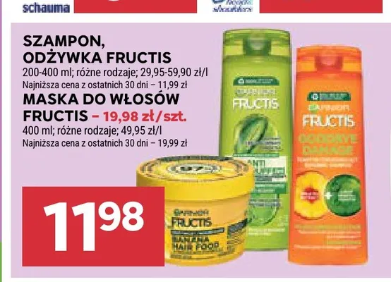 Szampon, odżywka Fructis promocja w Stokrotka