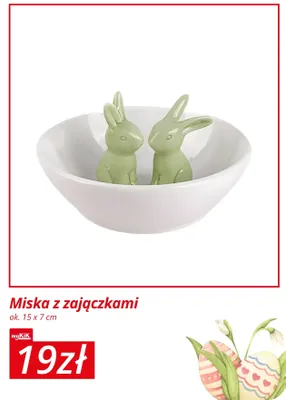 Miska z zajączkami promocja w KiK
