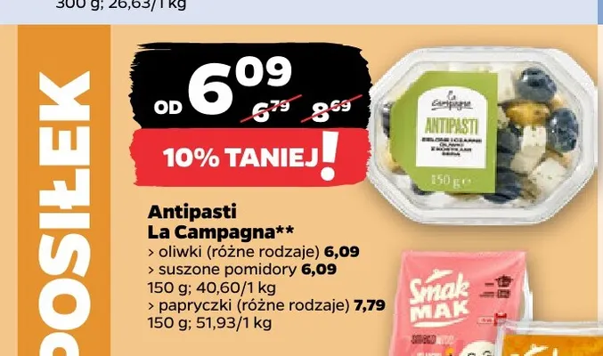 Antipasti suszone pomidory La Campagna promocja w Netto