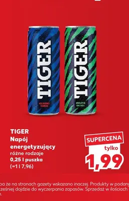 Napój energetyzujący Mojito Tiger promocja w Kaufland