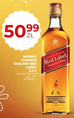 Whisky Johnnie Walker Red Label promocja w Duży Ben