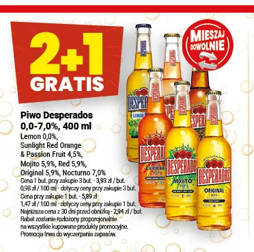 Piwo Desperados Mojito 5,9% promocja w Twój Market