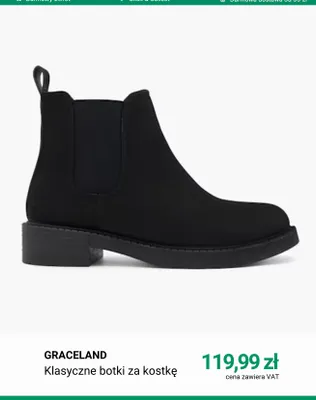 Klasyczne botki za kostkę Graceland promocja w Deichmann