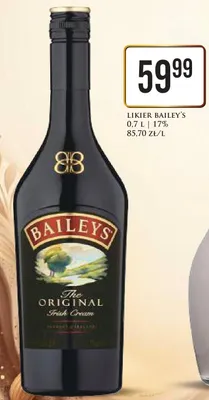 Likier Bailey's 17% promocja w Dino