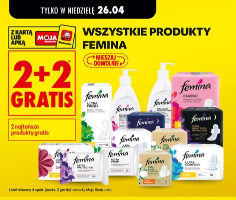 Produkty Femina promocja w Biedronka
