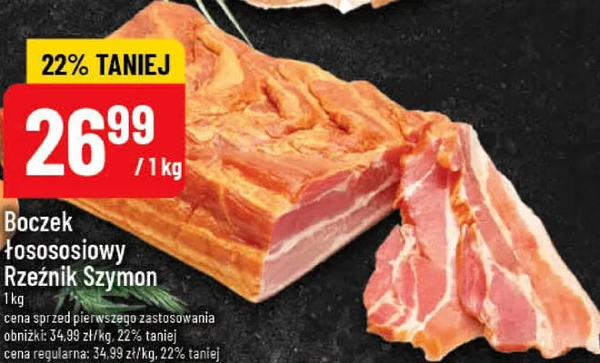 Boczek łososiowy Rzeźnik Szymon promocja w POLOmarket