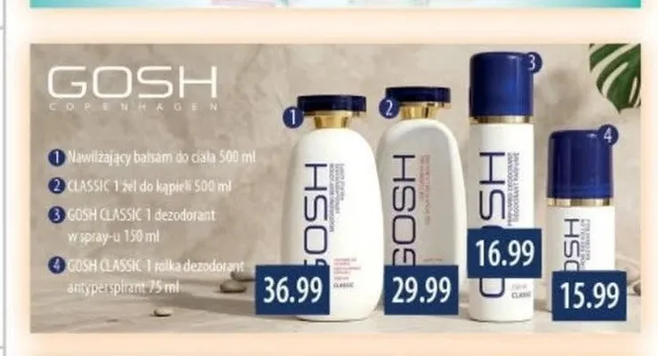 Dezodorant w sprayu Gosh Classic 1 promocja w Drogerie Laboo