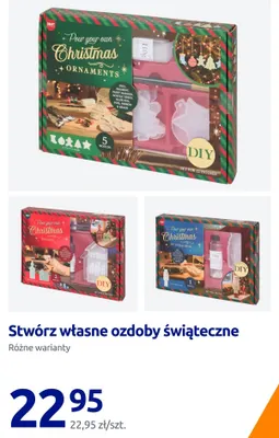 Stwórz własne ozdoby świąteczne Craft World promocja w Action