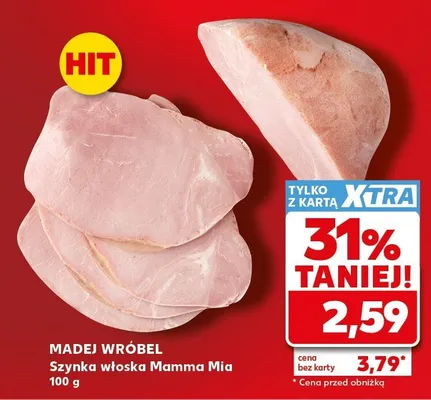 Szynka włoska Mamma Mia Madej Wróbel promocja w Kaufland