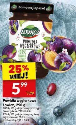 Powidła węgierkowe Łowicz, 290 g promocja w Twój Market