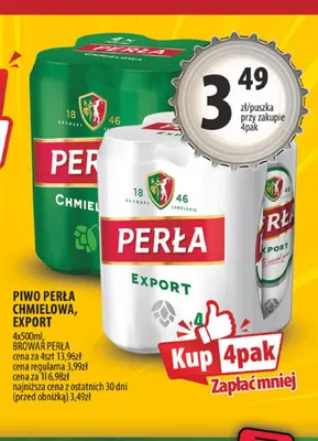 Piwo Perła Export 4-pak promocja w Arhelan