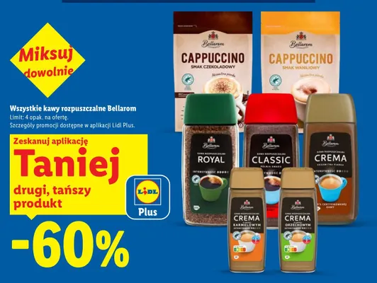 Kawy rozpuszczalne Bellarom promocja w Lidl